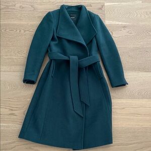 Ever New Women’s Forest Green Belted Wrap Coat. Size 2.